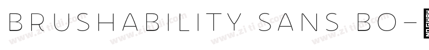Brushability Sans Bo字体转换